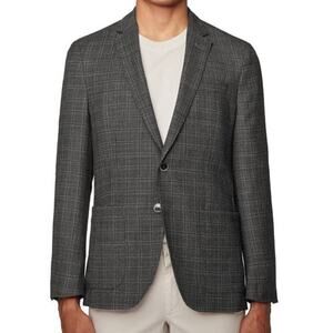Boss Hugo Boss NWOT Men's Haylon Slim Fit Jacket Gray Plaid Men's 44L Blazer